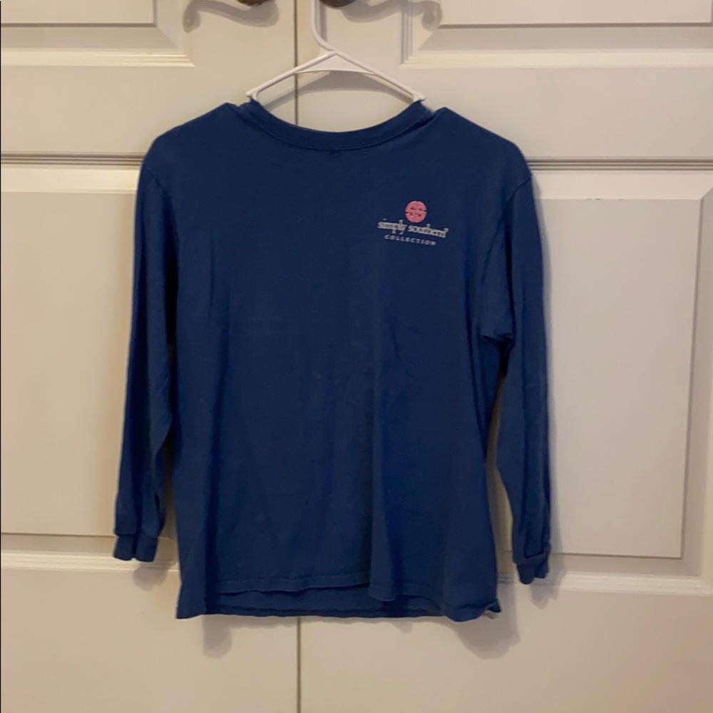 Blue simply southern longsleeve T-shirt